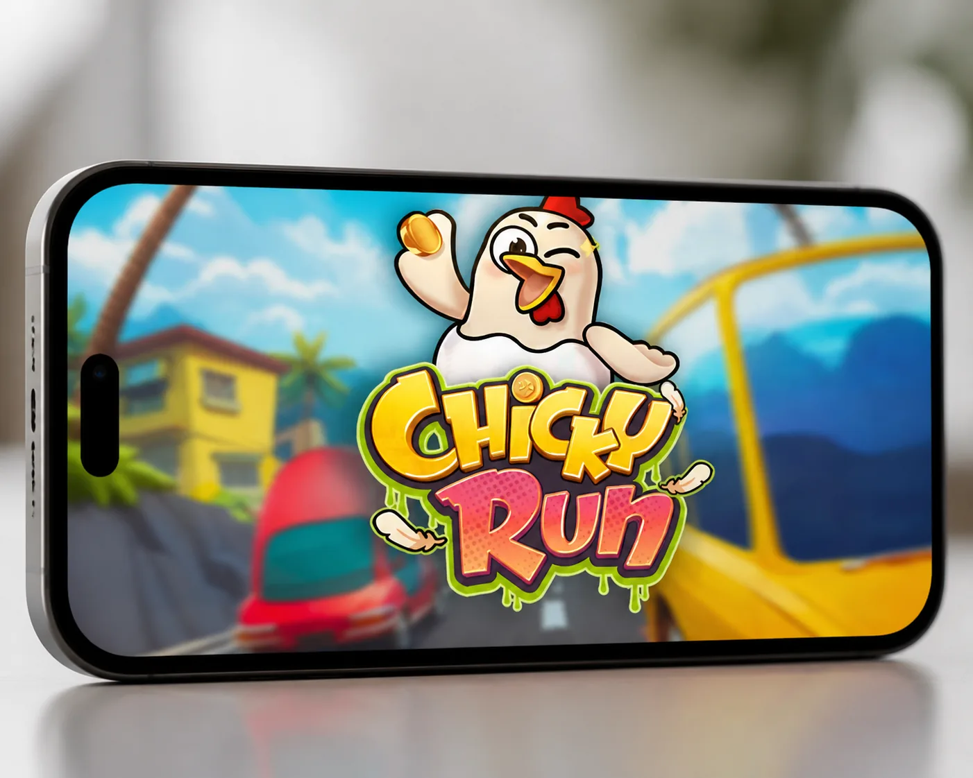Chicken Run Screenshot - Chicken on the Road with a 2.85x Multiplier and Cash-Out Button